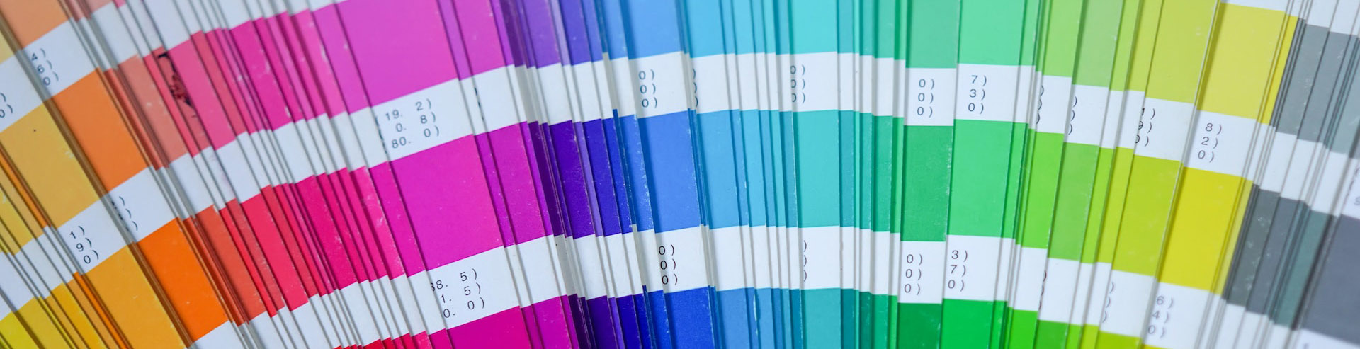 Pantone formula guide for different colours