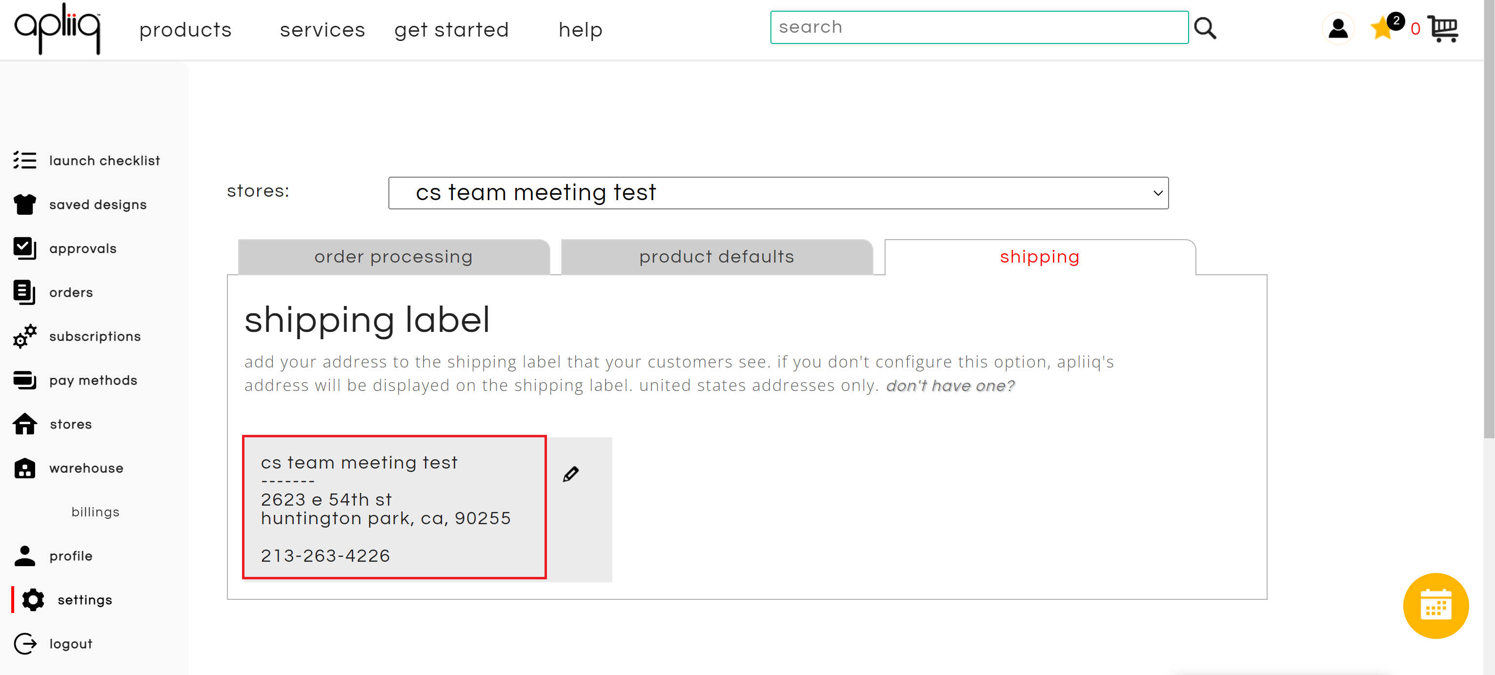 Customized Ship From Address for Made-to-Order Clothing Brands