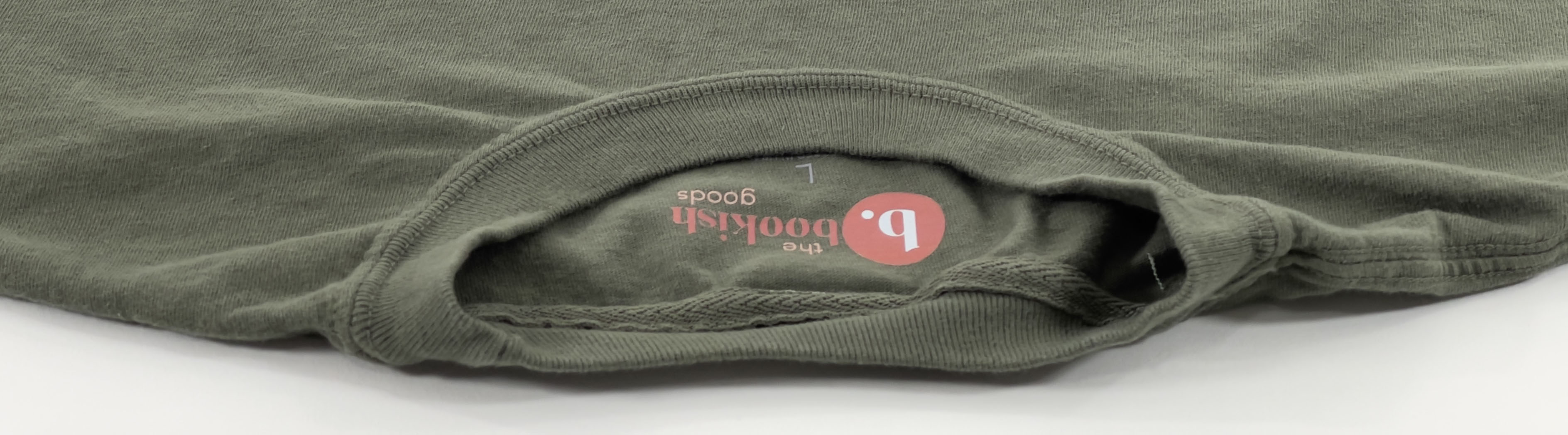 Example of neck printed tags for print on demand apparels 