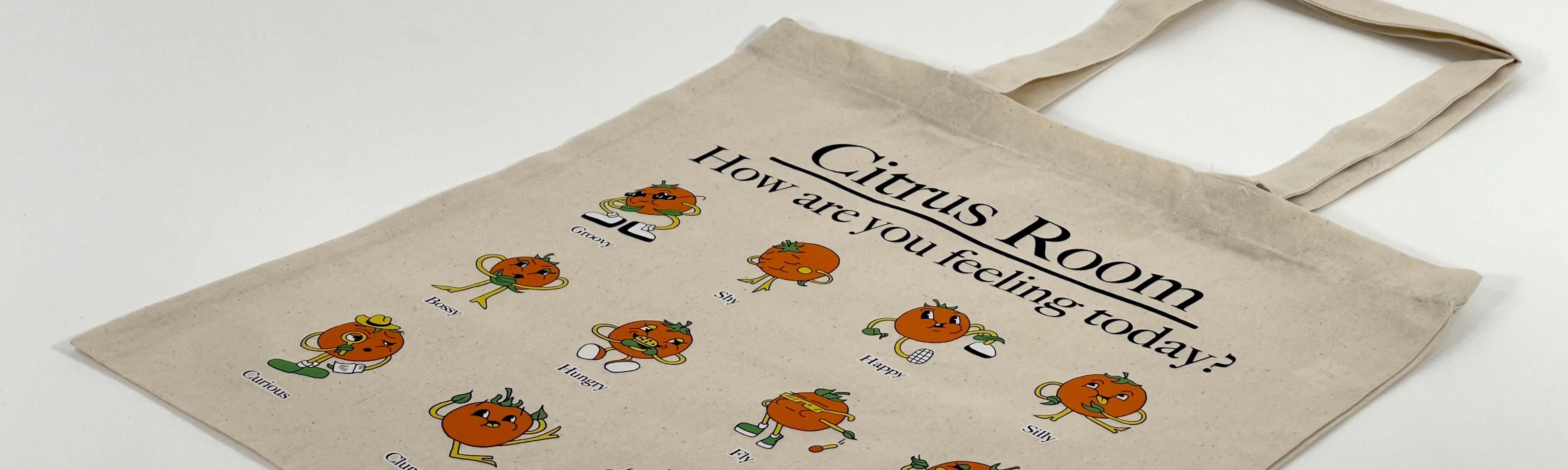 Example of Transfer prints for on demand tote bags